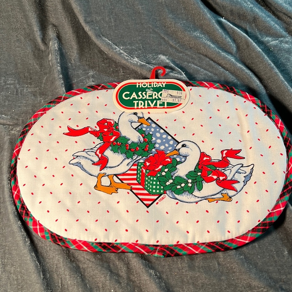 VTG Christmas Potholder Trivet